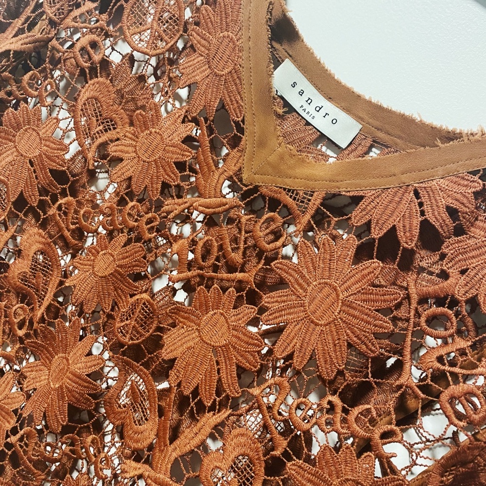 Sandro Lacey Top